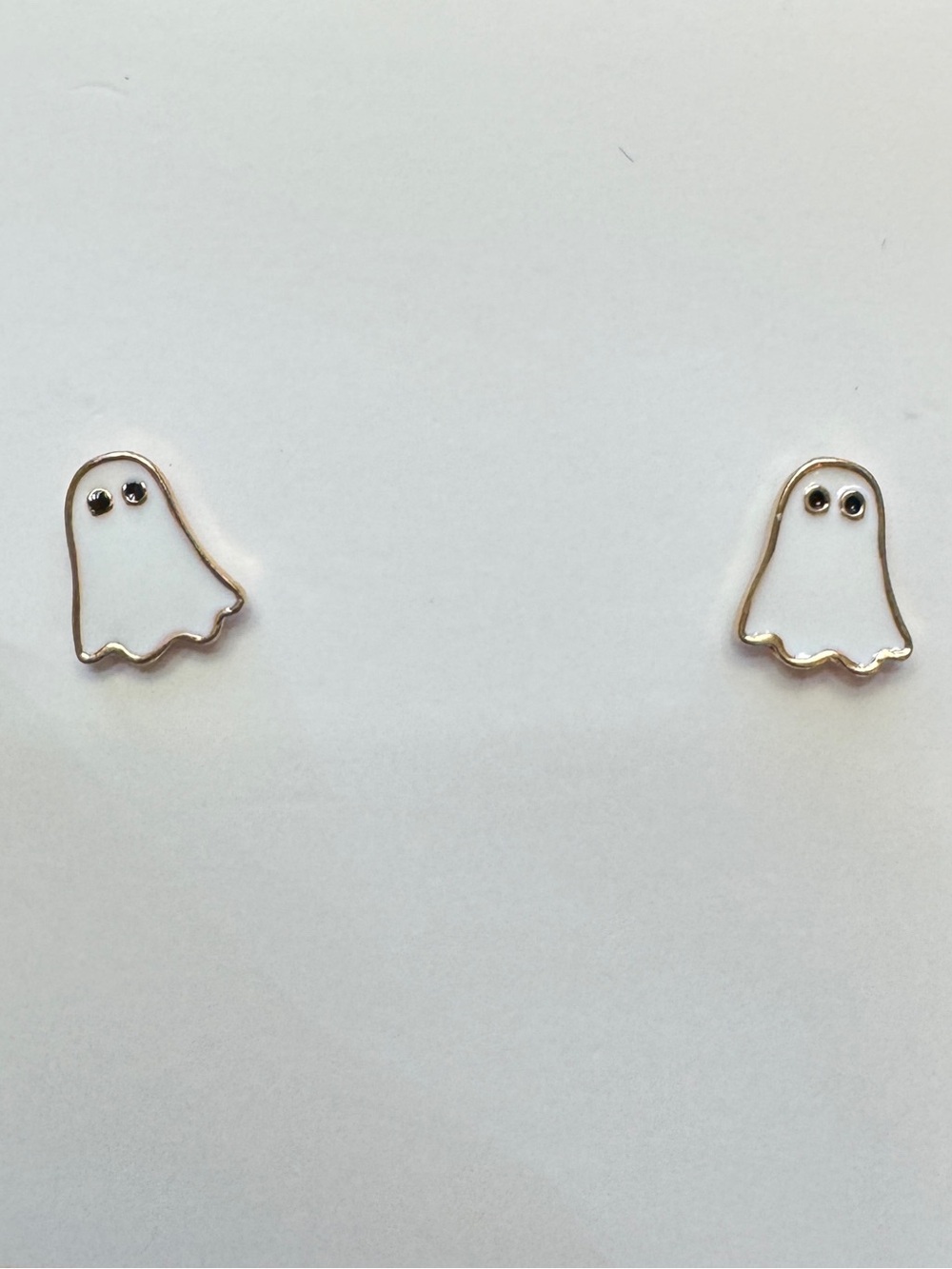 Cute White Ghost Stud Earrings